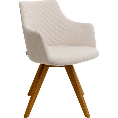 Стілець обертовий KARE DESIGN Coco Wood Cream, (кремовий) 70740 у Києві купити kare-design меблі світло декор