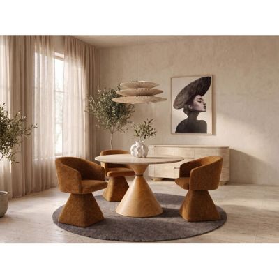 Стілець обертовий KARE DESIGN Melli Brown, (коричневий) 70825 у Києві купити kare-design меблі світло декор