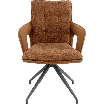 Стілець з підлокітниками обертовий KARE DESIGN Sandro, (коричневий) 71518 у Києві купити kare-design меблі світло декор