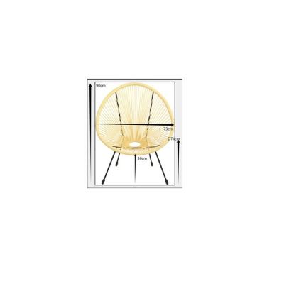 Стілець для вулиці KARE DESIGN Acapulco Butter Yellow, (жовтий) 71215 у Києві купити kare-design меблі світло декор