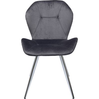 Стілець без підлокітників KARE DESIGN Viva Grey Chrome, (сірий) 84969 у Києві купити kare-design меблі світло декор