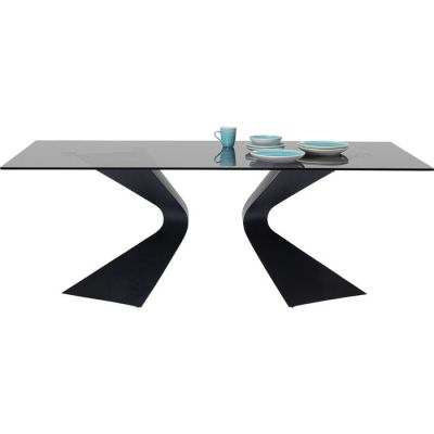 Стіл обідній прямокутний KARE DESIGN Gloria Black, 200х100 см, (чорний) 85731 у Києві купити kare-design меблі світло декор