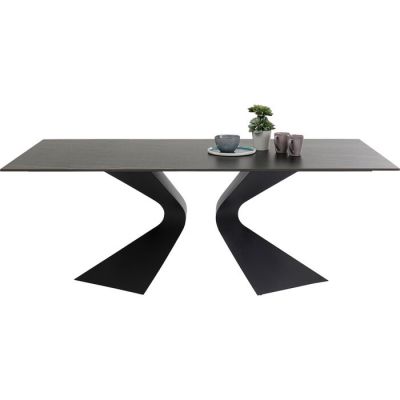Стіл обідній прямокутний KARE DESIGN Gloria Ceramic Black, 180х90 см, (чорний) 87349 у Києві купити kare-design меблі світло декор