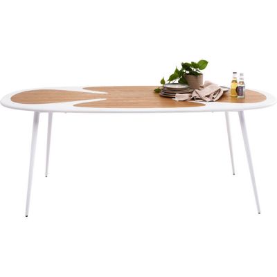 Стіл обідній овальний KARE DESIGN Petal Nature White, 200x100 см, (білий) 70857 у Києві купити kare-design меблі світло декор