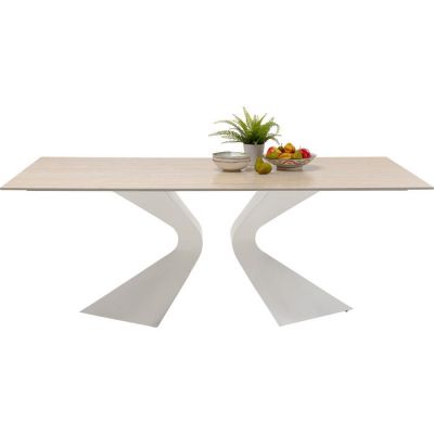 Стіл обідній прямокутний KARE DESIGN Gloria Travertin Greige, 200x100 см, (сіро-бежевий) 71186 у Києві купити kare-design меблі світло декор
