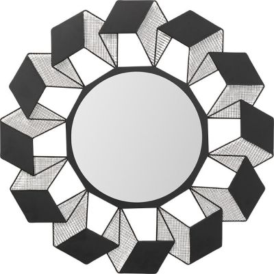 Дзеркало Cubes Ø70cм, (чорний) 70992 в Киеве купить kare-design мебель свет декор
