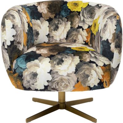 Крісло обертове KARE DESIGN Peony Flower Yellow, (різнокольоровий) 84685 у Києві купити kare-design меблі світло декор