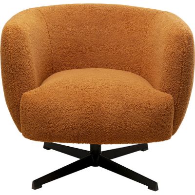 Крісло обертове KARE DESIGN Peony Fuzzy Brown, (коричневий) 87173 у Києві купити kare-design меблі світло декор