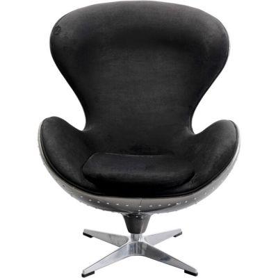 Крісло обертове KARE DESIGN Lounge Black Graphit, (стальний) 87908 в Киеве купить kare-design мебель свет декор