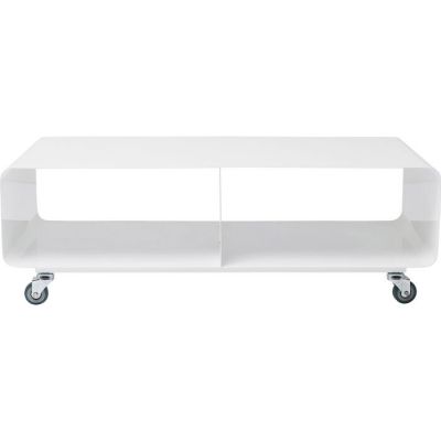 Тумба ТВ на коліщатах KARE DESIGN Lounge M Mobil White, 90 см, (білий) 70441 у Києві купити kare-design меблі світло декор