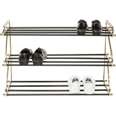 Полиця для взуття KARE DESIGN Walk Big, 84х55 см, (чорно-золотий) 82510 у Києві купити kare-design меблі світло декор