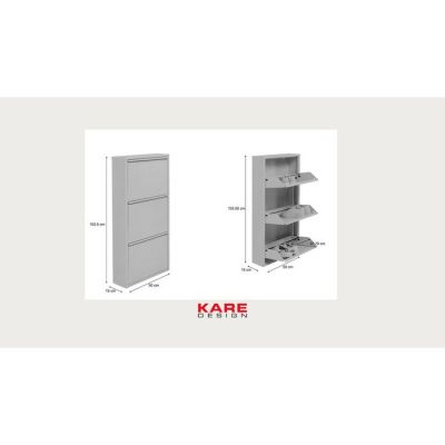 Шафа для взуття Caruso 3 Khaki (MO), (хакі) 71552 у Києві купити kare-design меблі світло декор
