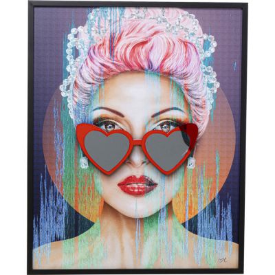 Картина в рамці KARE DESIGN Heart Glasses, 80х100 см 52977 у Києві купити kare-design меблі світло декор
