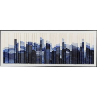 Картина KARE DESIGN Shadow Skyline Blue, 160x60 cм, (синій) 56238 в Киеве купить kare-design мебель свет декор