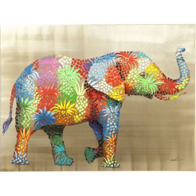 Картина Flower Elefant 50x40cм, (різнокольоровий) 57867 у Києві купити kare-design меблі світло декор