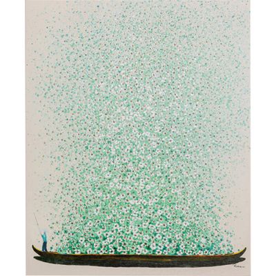 Картина Flower Boat Beige Green, 40x50 см 57868 у Києві купити kare-design меблі світло декор