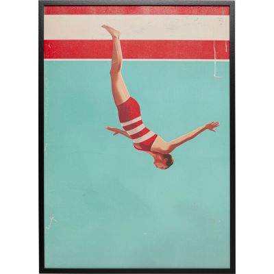 Картина в рамі Jumping Girl Down, 103x73 см 57989 у Києві купити kare-design меблі світло декор