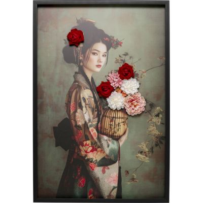 Картина Kimono Girl 84x124cм, (різнокольоровий) 58007 у Києві купити kare-design меблі світло декор