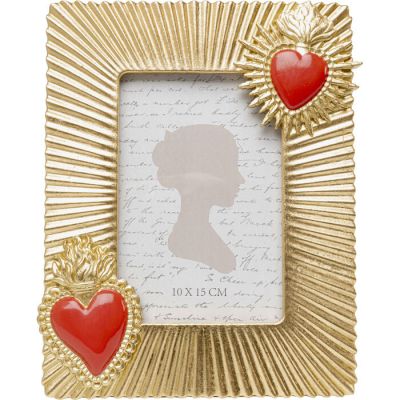 Фоторамка Flaming Heart Due 10x15cм, (золотий) 57691 у Києві купити kare-design меблі світло декор