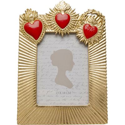Фоторамка Flaming Heart Tre 13x18cм, (золотий) 57692 у Києві купити kare-design меблі світло декор