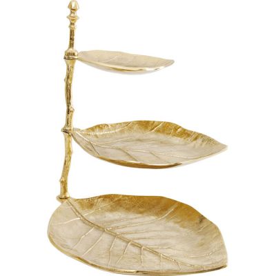 Декоративний об`єкт етажерка для прикрас KARE DESIGN Leaf Gold, 45 см, (золотий) 39917 у Києві купити kare-design меблі світло декор