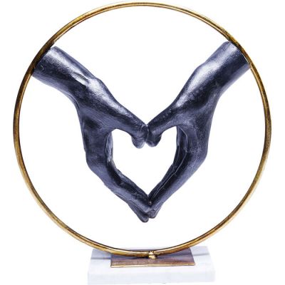 Декоративний об`єкт KARE DESIGN Heart Hand, 34 см, (чорно-золотий) 60843 у Києві купити kare-design меблі світло декор