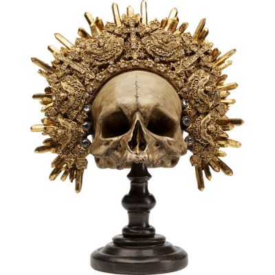 Декоративний об`єкт KARE DESIGN King Skull, 42 см, (золотий) 51926 у Києві купити kare-design меблі світло декор