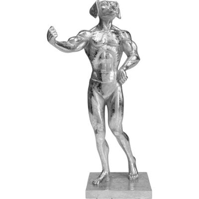 Статуетка KARE DESIGN Muscle Dog Silver, 43 см, (срібний) 52226 у Києві купити kare-design меблі світло декор