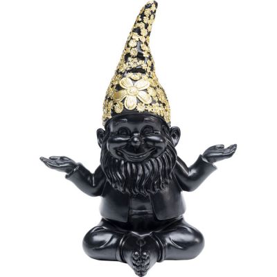 Статуетка KARE DESIGN Gnome Meditation Black Gold, 19 см, (чорно-золотий) 52959 у Києві купити kare-design меблі світло декор