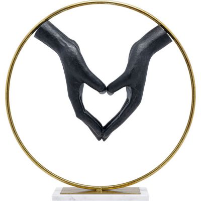 Декоративний об`єкт KARE DESIGN Elements Heart Hand, 62 см, (чорно-золотий) 53431 у Києві купити kare-design меблі світло декор