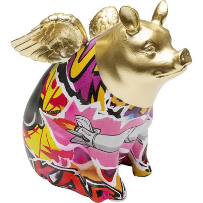 Декоративна фігура KARE DESIGN Graffiti Flying Pig, 16 cм, (різнокольоровий) 56716 у Києві купити kare-design меблі світло декор