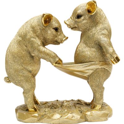 Декоративна фігура KARE DESIGN Pig Party, 20 cм, (золотий) 56871 у Києві купити kare-design меблі світло декор
