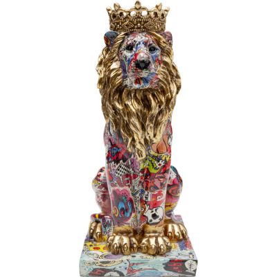 Декоративна фігура Graffiti King Lion 29cm, (різнокольоровий) 56922 у Києві купити kare-design меблі світло декор