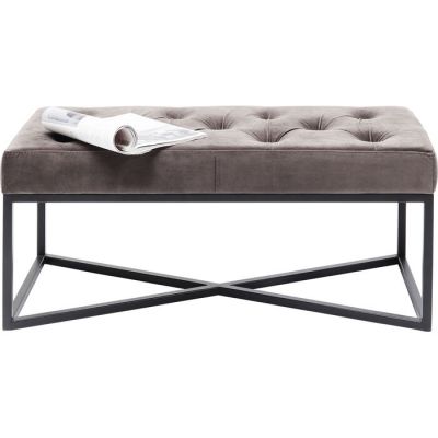 Банкетка KARE DESIGN Crossover Grey Black, 90 см, (сірий) 84089 у Києві купити kare-design меблі світло декор