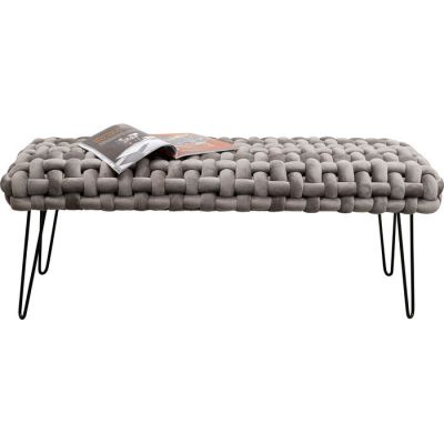 Банкетка Weave Grey, 128 см, (сірий) 87995 у Києві купити kare-design меблі світло декор