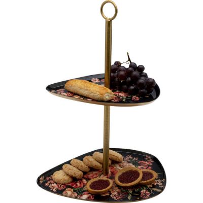 Етажерка KARE DESIGN Wild Roses Due, 38 см, (чорно-золотий) 55345 в Киеве купить kare-design мебель свет декор