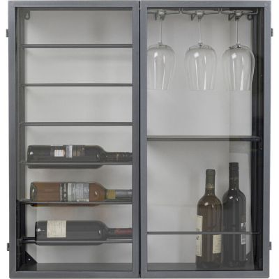 Полиця навісна для пляшок KARE DESIGN Porto Black, 75x80 см, (чорний) 70151 у Києві купити kare-design меблі світло декор