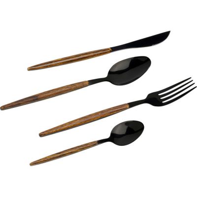 Столові прибори KARE DESIGN Paris Black Matt (16/part), (чорно-коричневий) 55624 в Киеве купить kare-design мебель свет декор